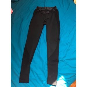 Gymshark flex leggings black marl/black